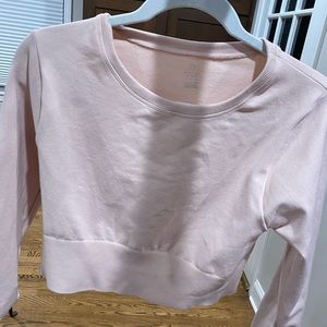 💕Pink long sleeve workout top aerie💕